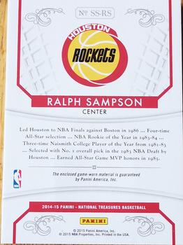 2014-15 Panini Prizm Basketball #245 Ralph Sampson Houston Rockets 
