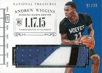2014-15 Panini National Treasures - Timelines #T-AW Andrew Wiggins Front