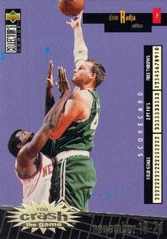 1996-97 Collector's Choice French - You Crash the Game Scoring Gold #C2 Dino Radja  Front