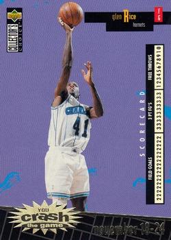 1996-97 Collector's Choice French - You Crash the Game Scoring Gold #C3 Glen Rice  Front