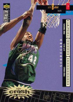 1996-97 Collector's Choice French - You Crash the Game Scoring Gold #C15 Vin Baker  Front