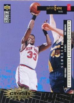 1996-97 Collector's Choice French - You Crash the Game Scoring Gold #C18 Patrick Ewing  Front