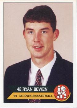 1994-95 Iowa Hawkeyes #NNO Ryan Bowen Front