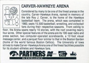 1994-95 Iowa Hawkeyes #NNO Carver-Hawkeye Arena Back