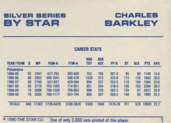1990-91 Star Silver Series #1 Charles Barkley Back