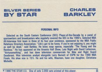 1990-91 Star Silver Series #8 Charles Barkley Back