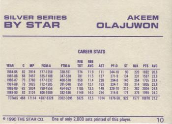 1990-91 Star Silver Series #10 Akeem Olajuwon Back