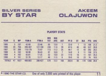 1990-91 Star Silver Series #11 Akeem Olajuwon Back