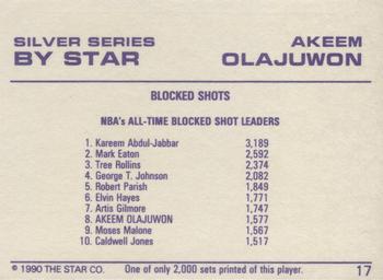 1990-91 Star Silver Series #17 Akeem Olajuwon Back