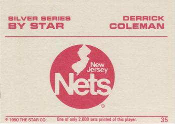 1990-91 Star Silver Series #35 Derrick Coleman Back