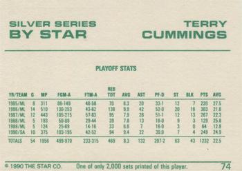1990-91 Star Silver Series #74 Terry Cummings Back