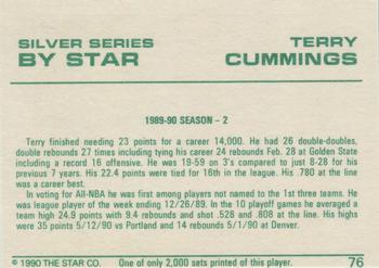 1990-91 Star Silver Series #76 Terry Cummings Back