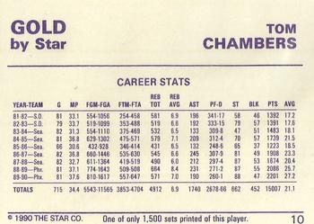 1990-91 Star Gold #10 Tom Chambers Back