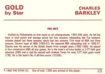 1990-91 Star Gold #23 Charles Barkley Back