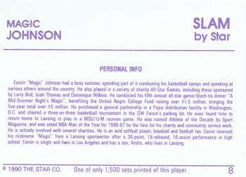 1990-91 Star Slam #8 Magic Johnson Back