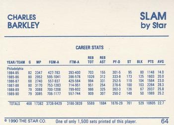 1990-91 Star Slam #64 Charles Barkley Back
