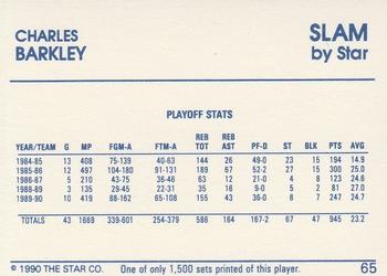 1990-91 Star Slam #65 Charles Barkley Back