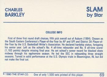 1990-91 Star Slam #69 Charles Barkley Back