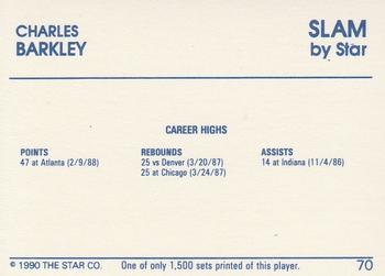 1990-91 Star Slam #70 Charles Barkley Back