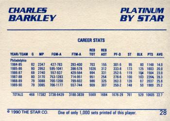 1990-91 Star Platinum #28 Charles Barkley Back