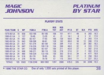 1990-91 Star Platinum #38 Magic Johnson Back