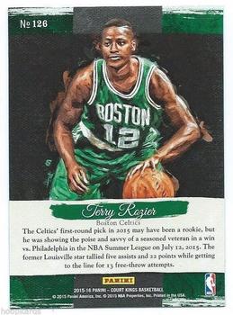 2015-16 Panini Court Kings #126 Terry Rozier Back