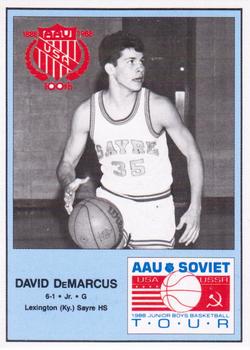1988 Wildcat News AAU Soviet Tour #7 David DeMarcus Front