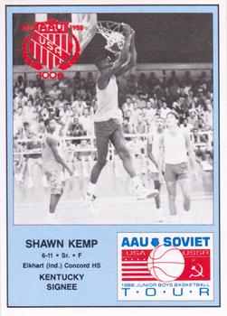1988 Wildcat News AAU Soviet Tour #13 Shawn Kemp Front