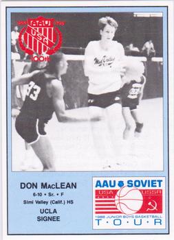 1988 Kentucky AAU Soviets #14 Don MacLean Front