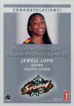 2015 Rittenhouse WNBA - Rookie Autographs #NNO Jewell Loyd Back