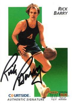 1992 Courtside Flashback - Autographs #3 Rick Barry Front