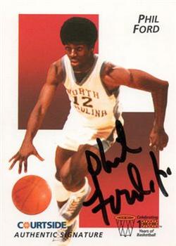 1992 Courtside Flashback - Autographs #9 Phil Ford Front