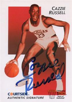 1992 Courtside Flashback - Autographs #33 Cazzie Russell Front