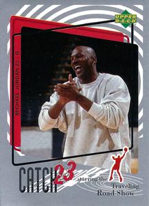 1997-98 Upper Deck NBA Stickers (European) #MJ162 Michael Jordan Front