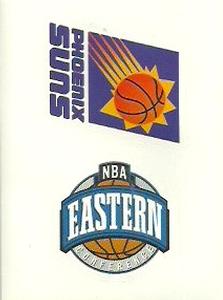 1997-98 Upper Deck NBA Stickers (European) #3 / 91 Eastern Conference Logo / Phoenix Suns Logo Front