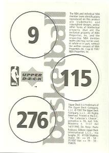 1997-98 Upper Deck NBA Stickers (European) #9 / 115 / 276 Khalid Reeves / Avery Johnson / Chris Gatling Back