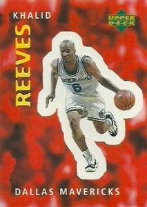 1997-98 Upper Deck NBA Stickers (European) #14 Khalid Reeves Front