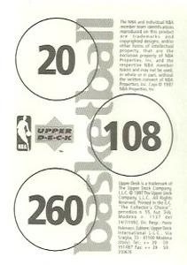 1997-98 Upper Deck NBA Stickers (European) #20 / 108 / 260 Antonio McDyess / Howard Eisley / Vin Baker Back