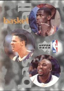 1997-98 Upper Deck NBA Stickers (European) #20 / 108 / 260 Antonio McDyess / Howard Eisley / Vin Baker Front