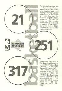 1997-98 Upper Deck NBA Stickers (European) #21 / 251 / 317 Laphonso Ellis / Dan Majerle / Doug Christie Back