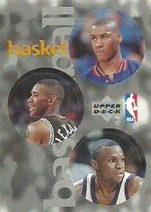 1997-98 Upper Deck NBA Stickers (European) #24 / 119 / 261 Tom Hammonds / Cory Alexander / Sherman Douglas Front