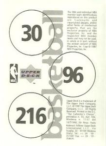 1997-98 Upper Deck NBA Stickers (European) #30 / 96 / 216 Latrell Sprewell / Clifford Robinson / Bobby Phills Back