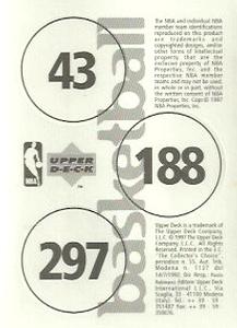 1997-98 Upper Deck NBA Stickers (European) #43 / 188 / 297 Charles Barkley / Greg Minor / Dennis Scott Back