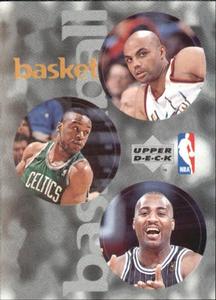 1997-98 Upper Deck NBA Stickers (European) #43 / 188 / 297 Charles Barkley / Greg Minor / Dennis Scott Front