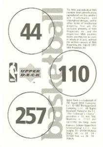 1997-98 Upper Deck NBA Stickers (European) #44 / 110 / 257 Mario Elie / Olden Polynice / Ray Allen Back