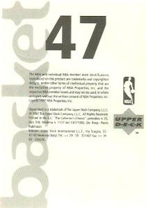 1997-98 Upper Deck NBA Stickers (European) #47 Houston Rockets Logo Back