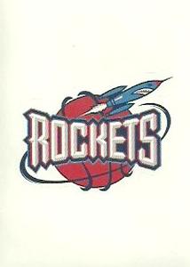 1997-98 Upper Deck NBA Stickers (European) #47 Houston Rockets Logo Front
