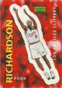 1997-98 Upper Deck NBA Stickers (European) #54 Pooh Richardson Front