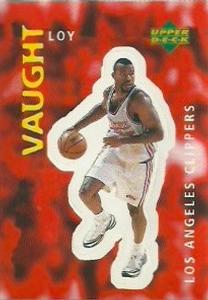 1997-98 Upper Deck NBA Stickers (European) #57 Loy Vaught Front