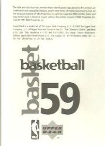 1997-98 Upper Deck NBA Stickers (European) #59 Eddie Jones Back